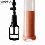 Zerosky Male Penis erection training Penis Pump Enlarger Vacuum Pump Man Sex Toys Penis Enlarger Extension Adult toy for Men