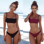 Sexy Bikinis Women Swimsuit 2018 Summer Low Waisted Bathing Suits Halter Top Push Up Bikini Set Plus Size Swimwear XXL